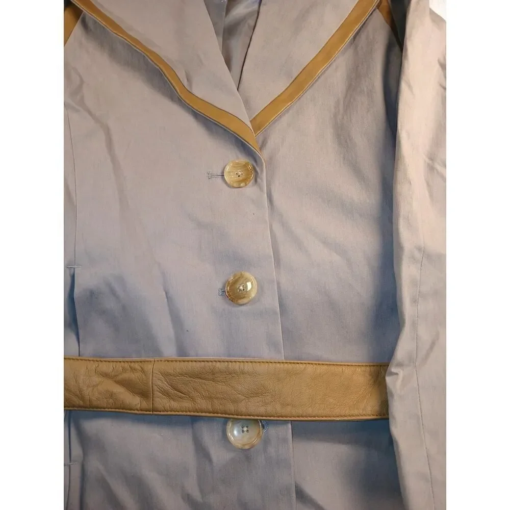 IMAN Global Chic Womens New w/Tags Tan Button Down Fashion Jacket - Size XS